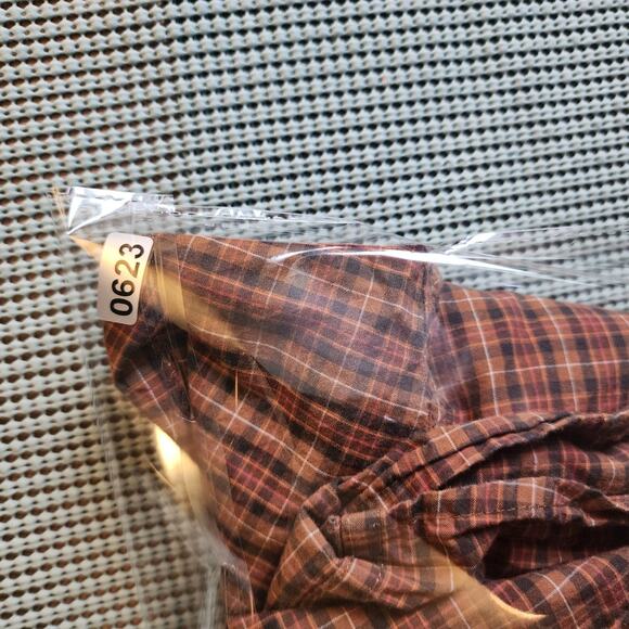 Cinch Men's Large Brown Plaid Rodeo Cowboy Button-Down Shirt 100% Cotton Stylish - Picture 8 of 8